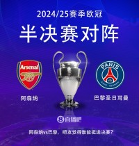 🏆谁能创造历史？阿森纳和巴黎欧冠仍是0冠，半决赛将直接对接