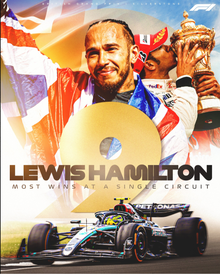 F1英国大奖赛报道：汉密尔顿夺冠 夺得个人第9个银石冠军！维斯塔潘亚军、周冠宇第18名